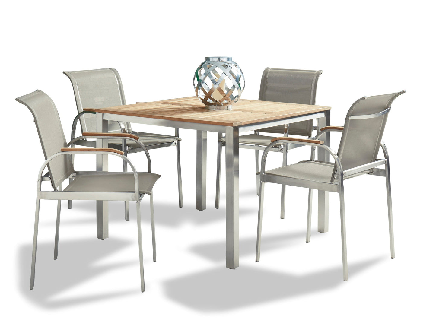 Aruba Gray 5 Piece Outdoor Dining Set