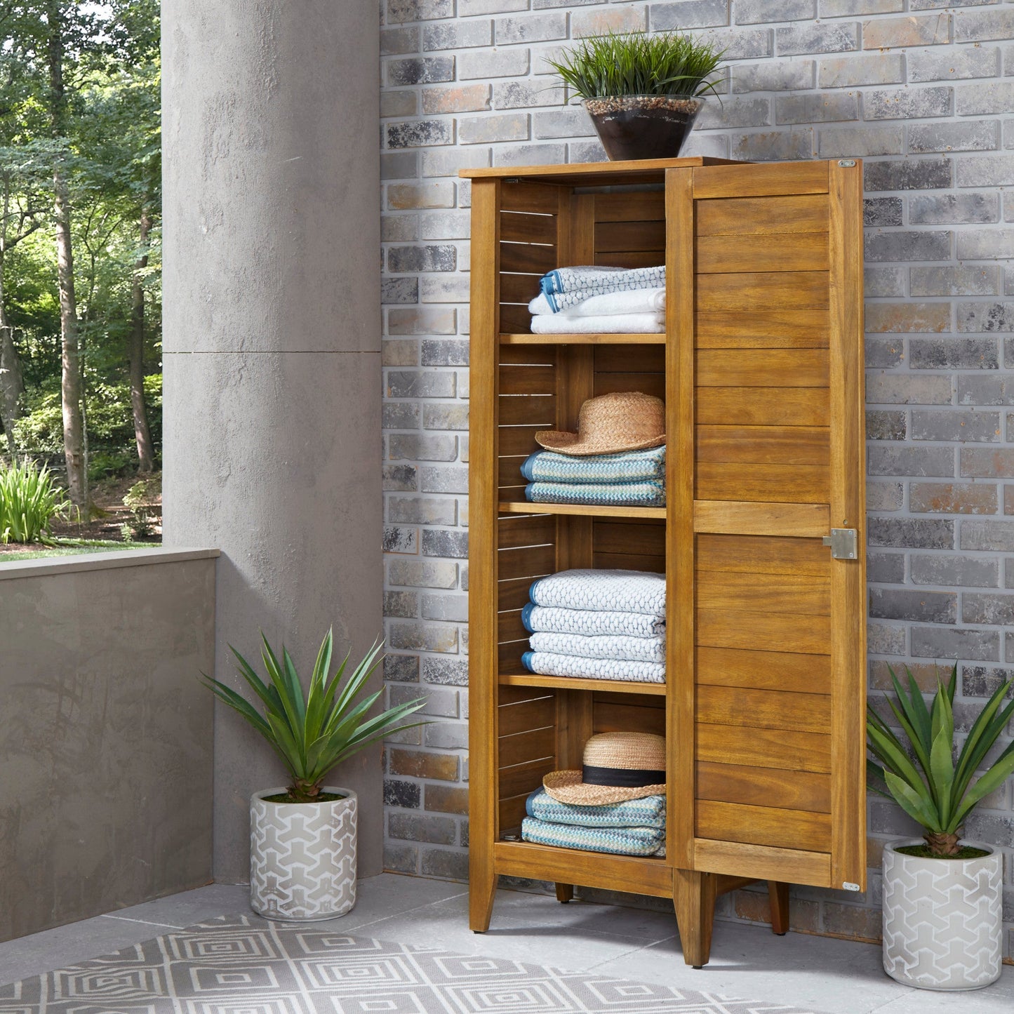 Maho Brown Outdoor Storage Cabinet II