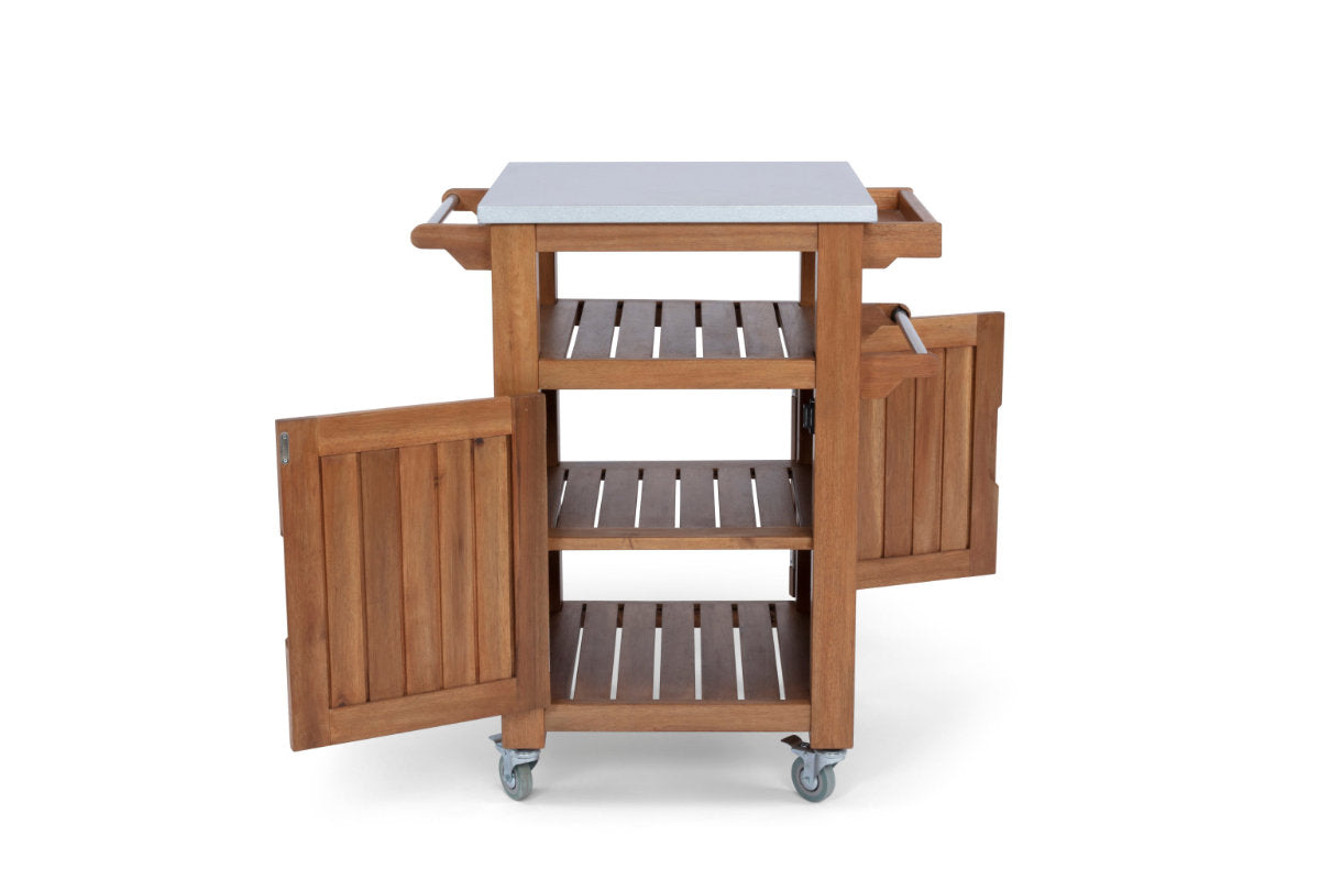 Maho Brown Outdoor Kitchen Cart - Compact