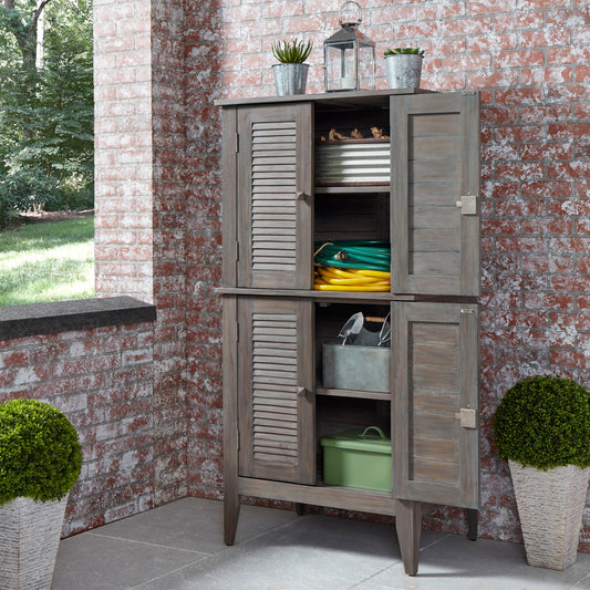 Maho Gray Outdoor Storage Cabinet