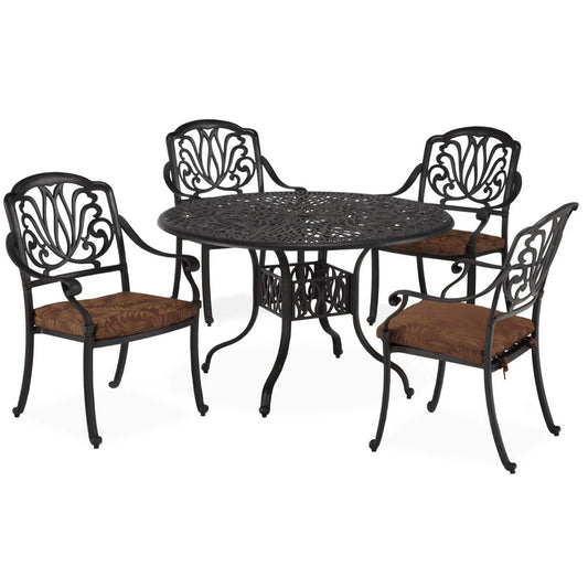 Capri Charcoal 5 Piece Outdoor Dining Set