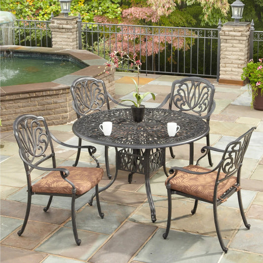 Capri Charcoal 5 Piece Outdoor Dining Set