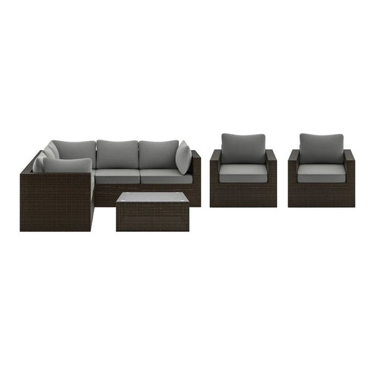 Cape Shores Brown 4-Piece Sectional Set