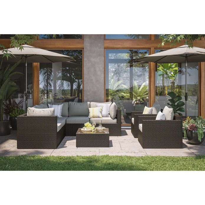 Cape Shores Brown 4-Piece Sectional Set