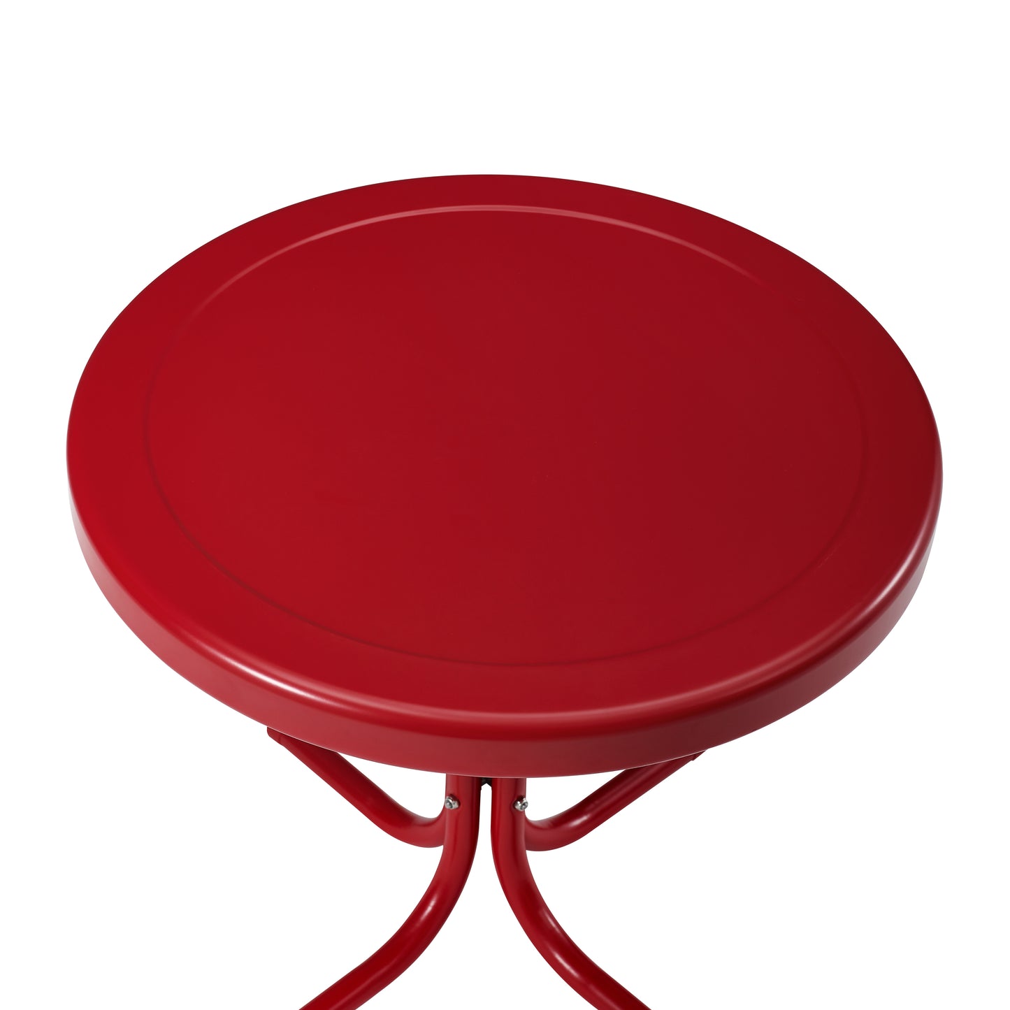 Griffith Outdoor Metal Side Table Bright Red Gloss