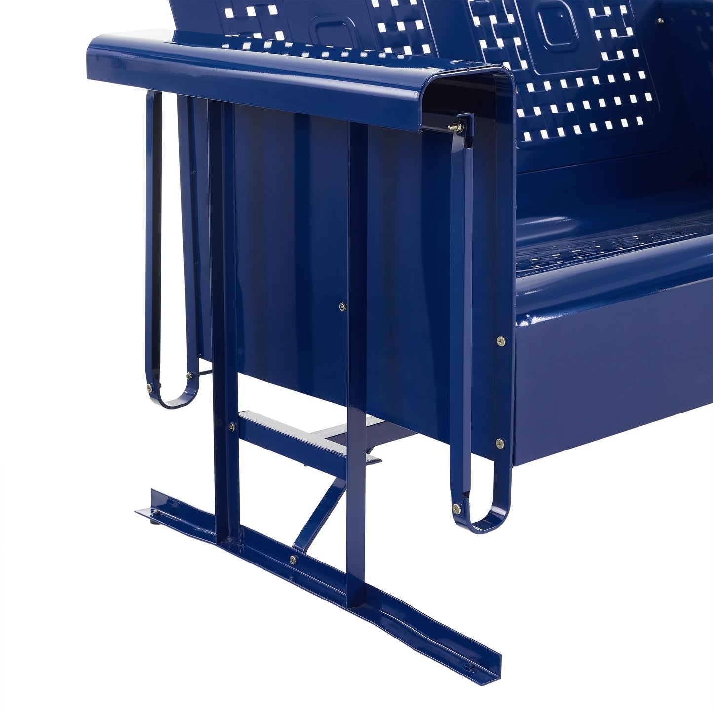 Bates Outdoor Metal Sofa Glider Navy