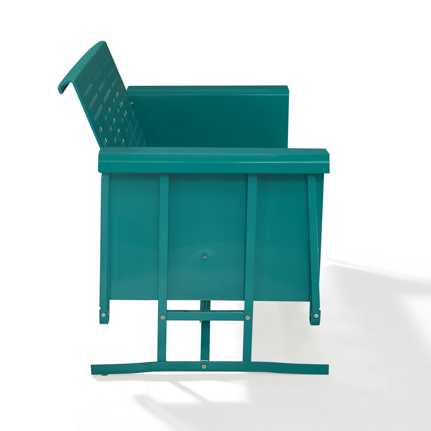 Bates Outdoor Metal Sofa Glider Turquoise