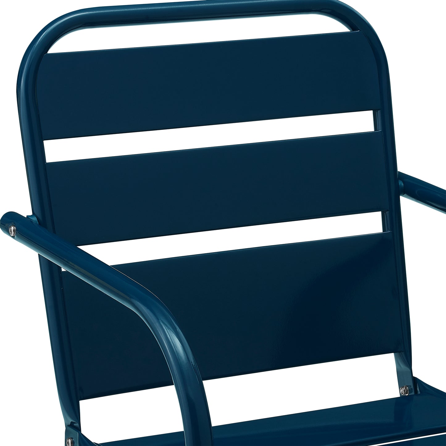 Brighton 2Pc Outdoor Metal Armchair Set Navy - 2 Chairs