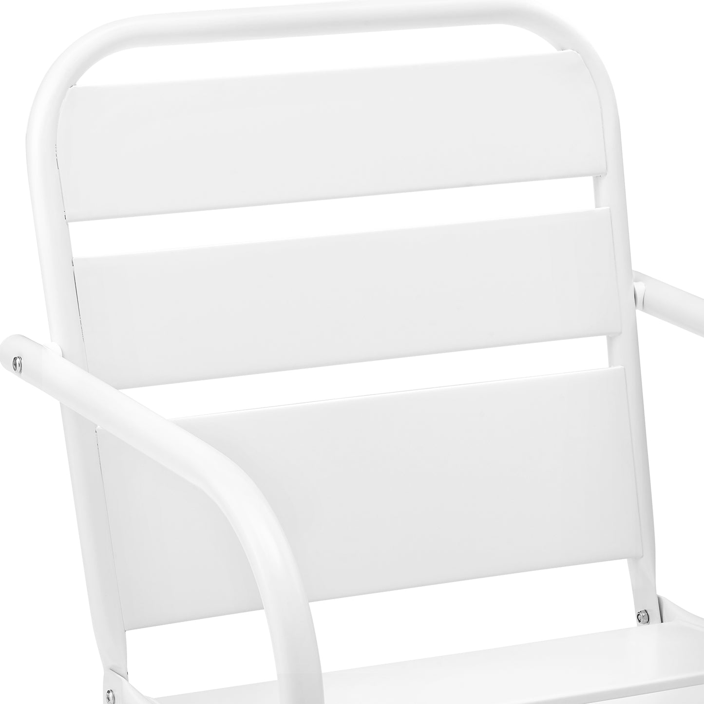 Brighton 2Pc Outdoor Metal Armchair Set White - 2 Chairs