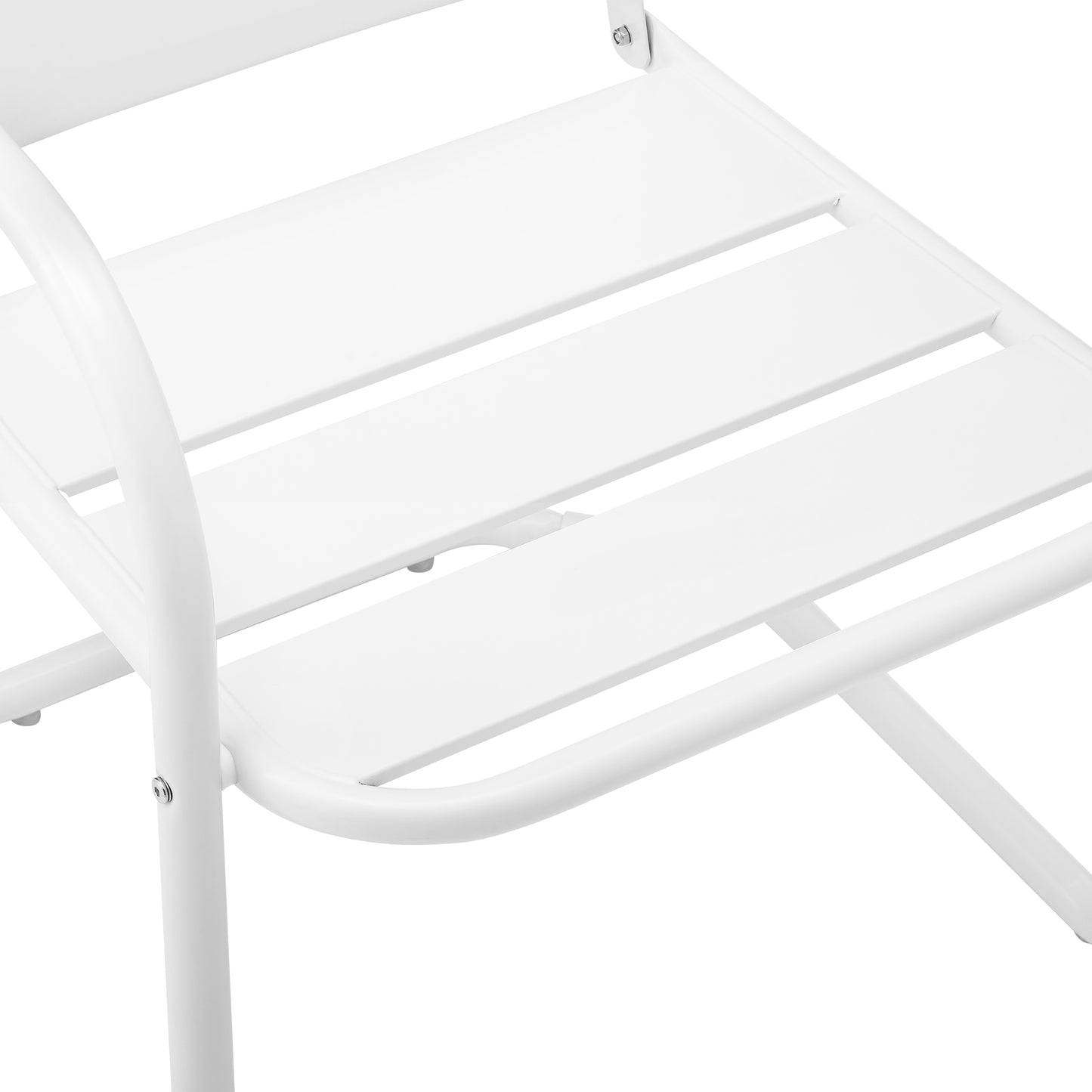 Brighton 2Pc Outdoor Metal Armchair Set White - 2 Chairs