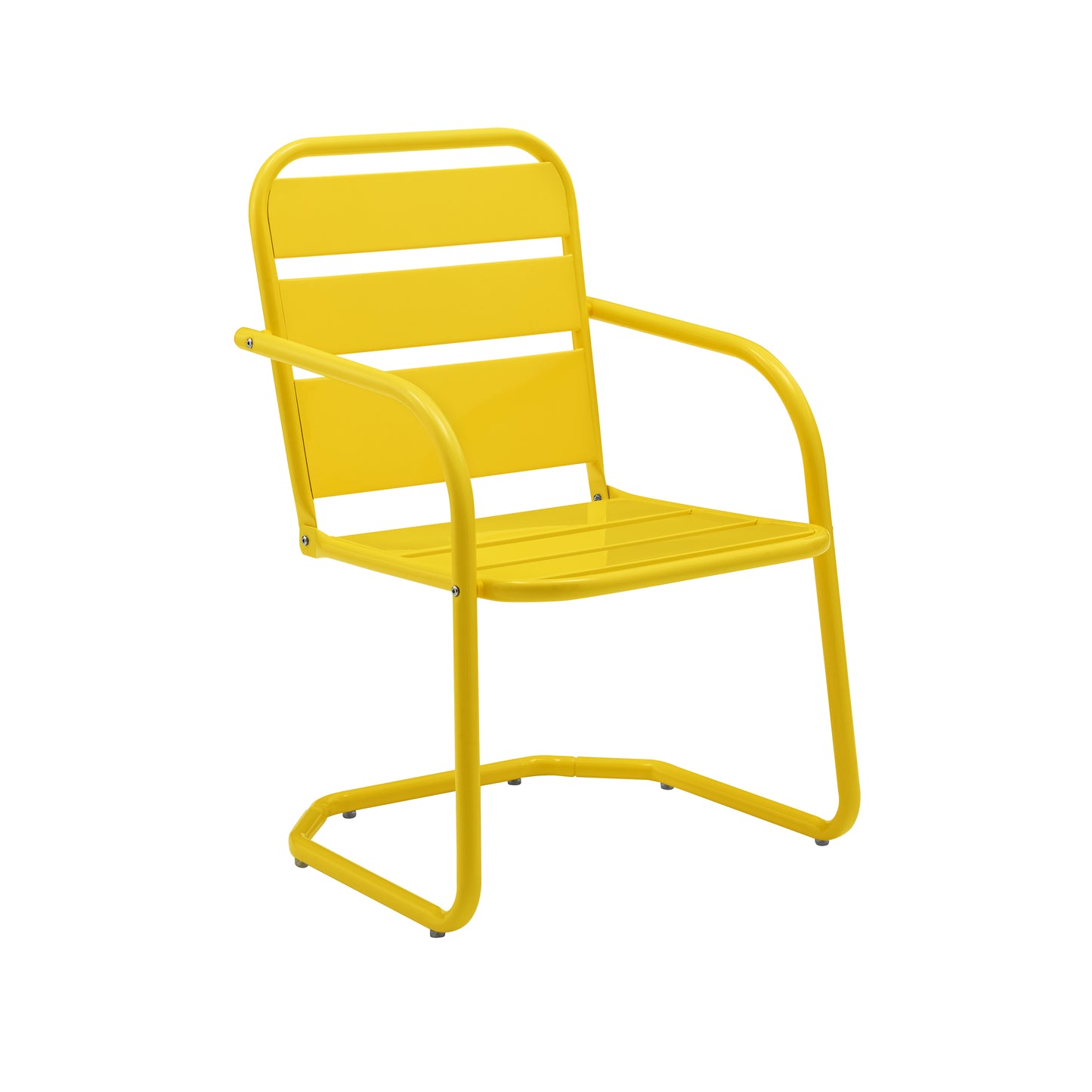 Brighton 2Pc Outdoor Metal Armchair Set Yellow - 2 Chairs