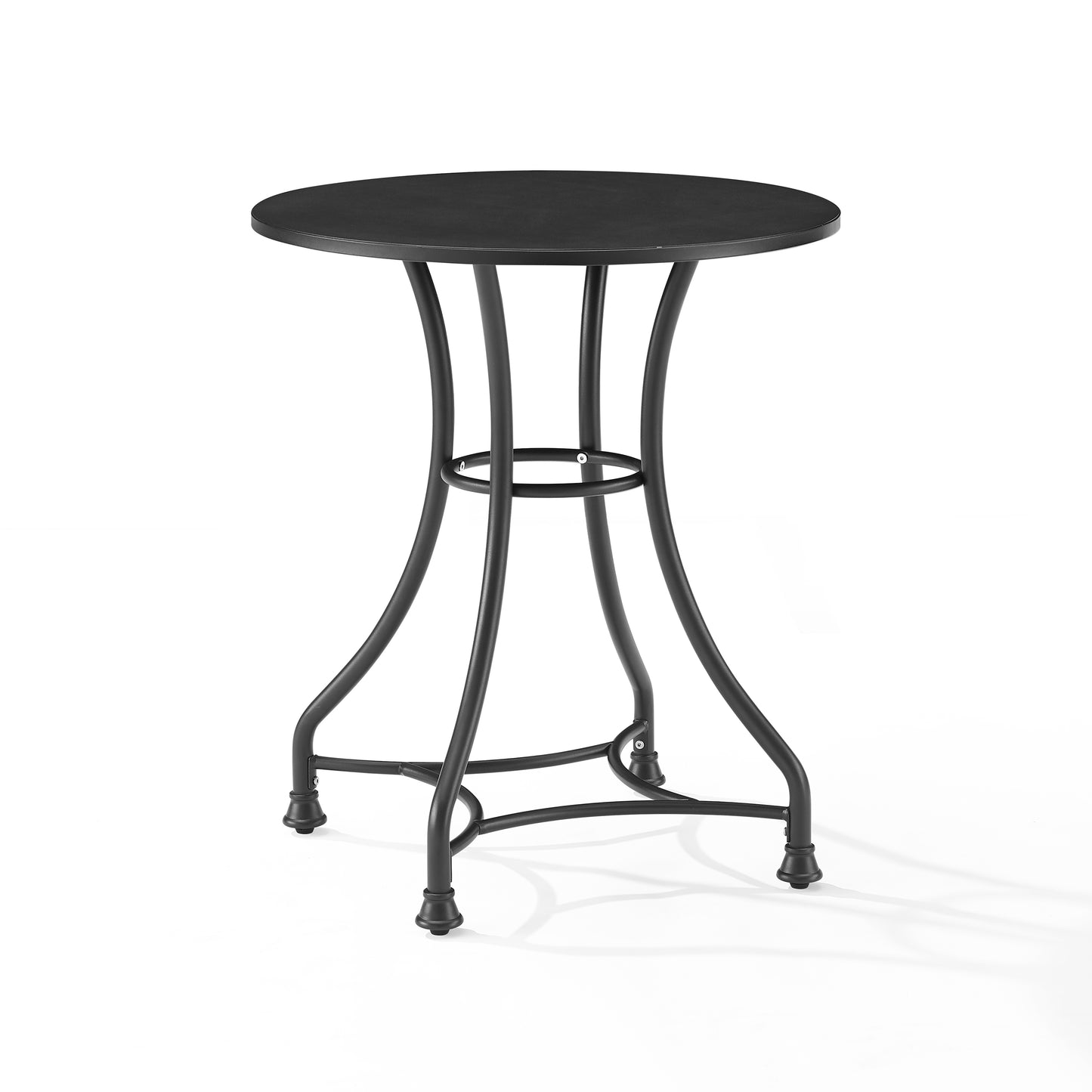 Astrid Indoor/Outdoor Metal Bistro Table Matte Black