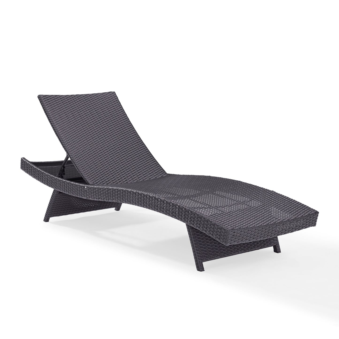 Biscayne Outdoor Wicker Chaise Lounge White/Brown