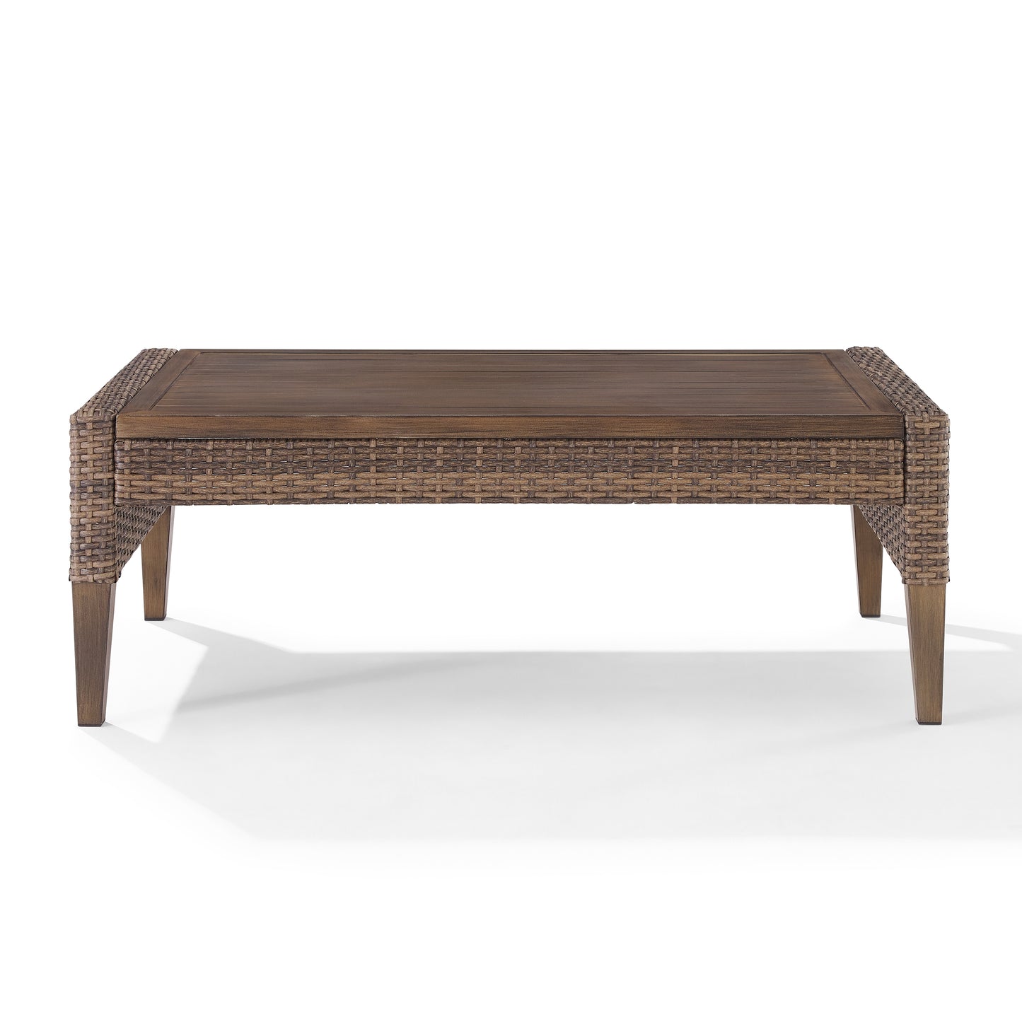 Capella Outdoor Wicker Coffee Table Brown