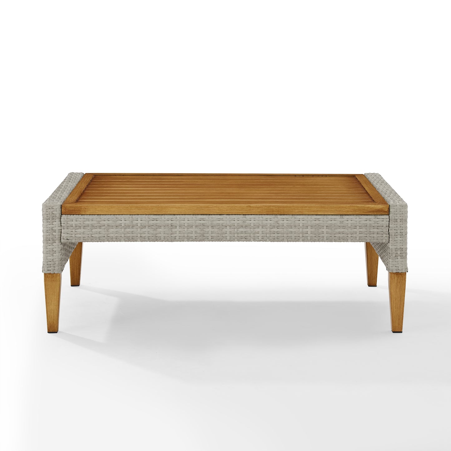 Capella Outdoor Wicker Coffee Table Gray/Acorn