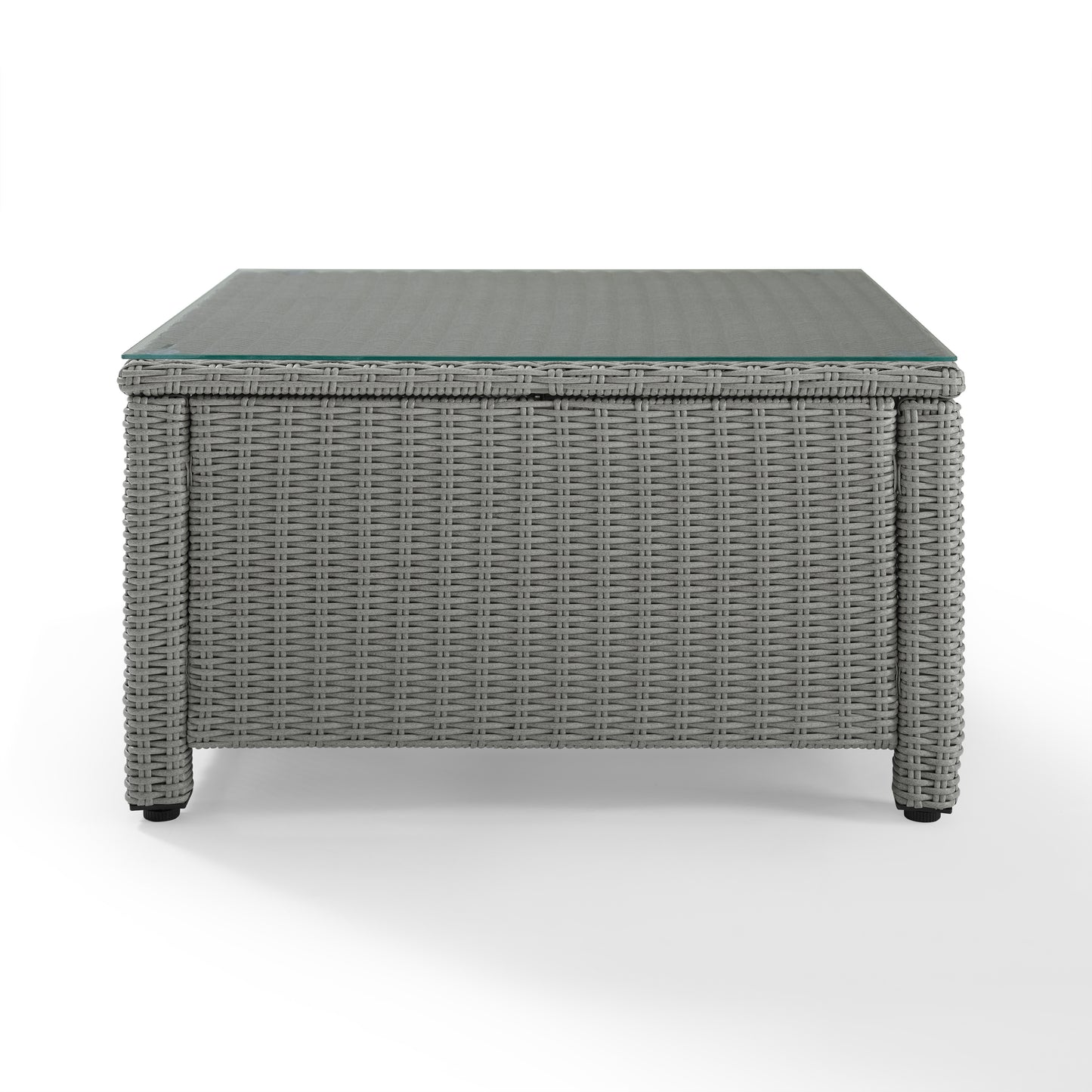 Bradenton Outdoor Wicker Sectional Coffee Table Gray