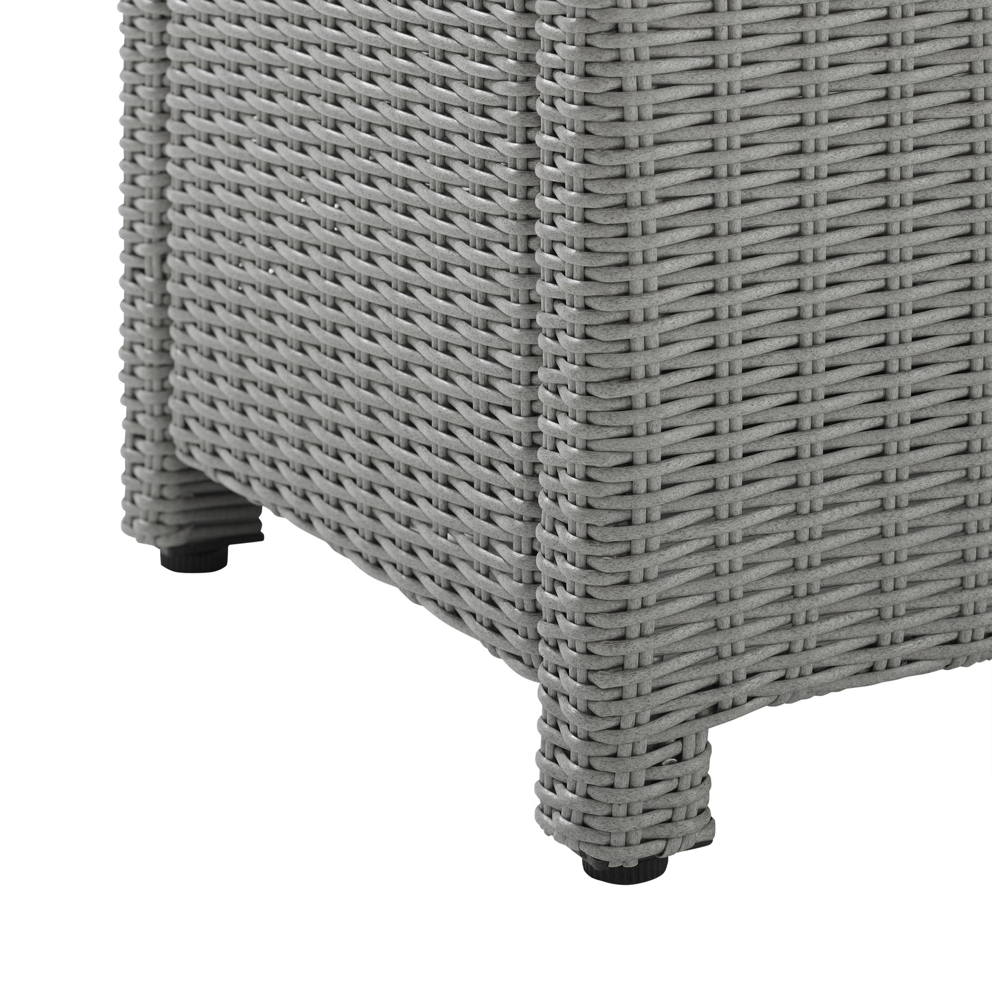 Bradenton Outdoor Wicker Coffee Table Gray