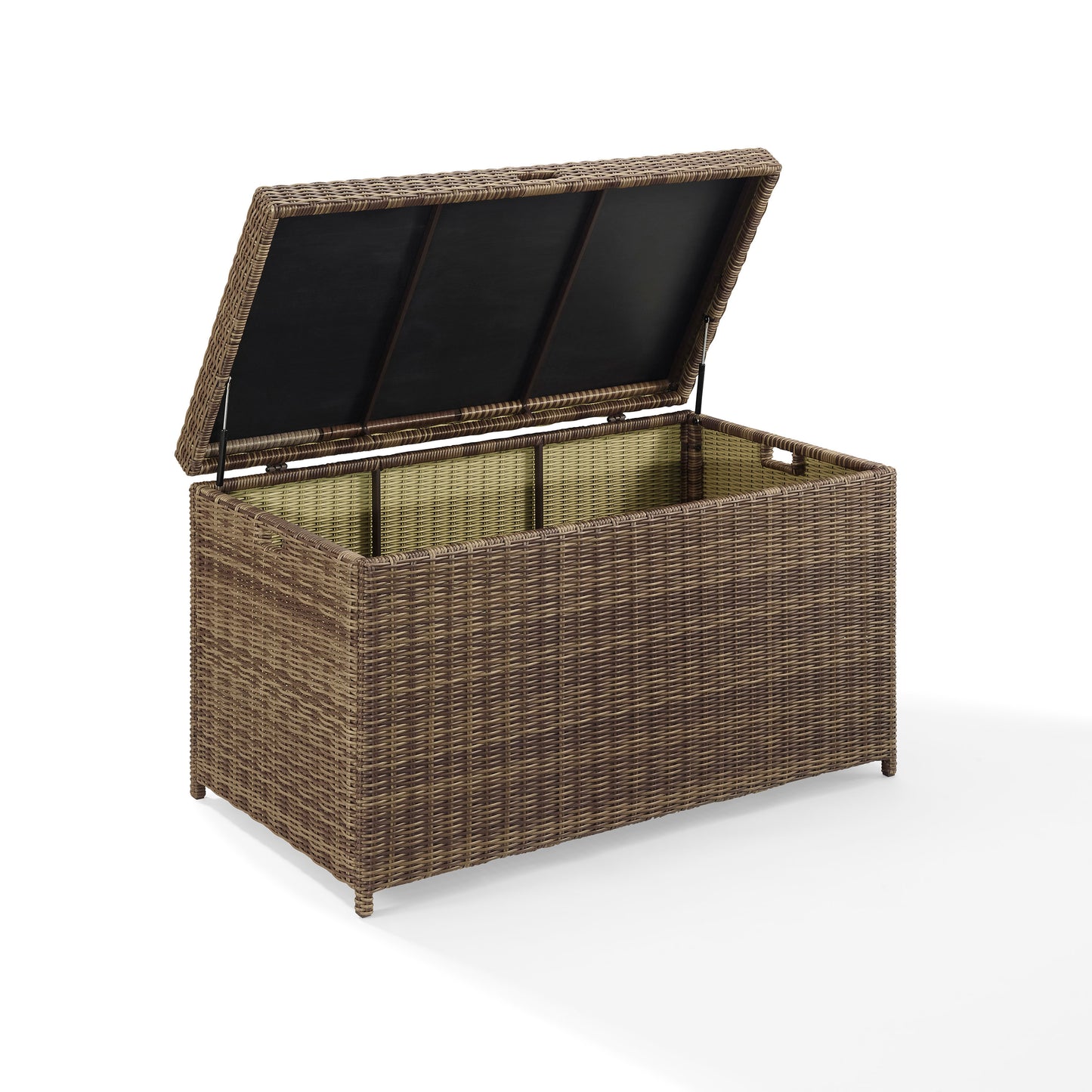 Bradenton Outdoor Wicker Storage Bin Weathered Brown