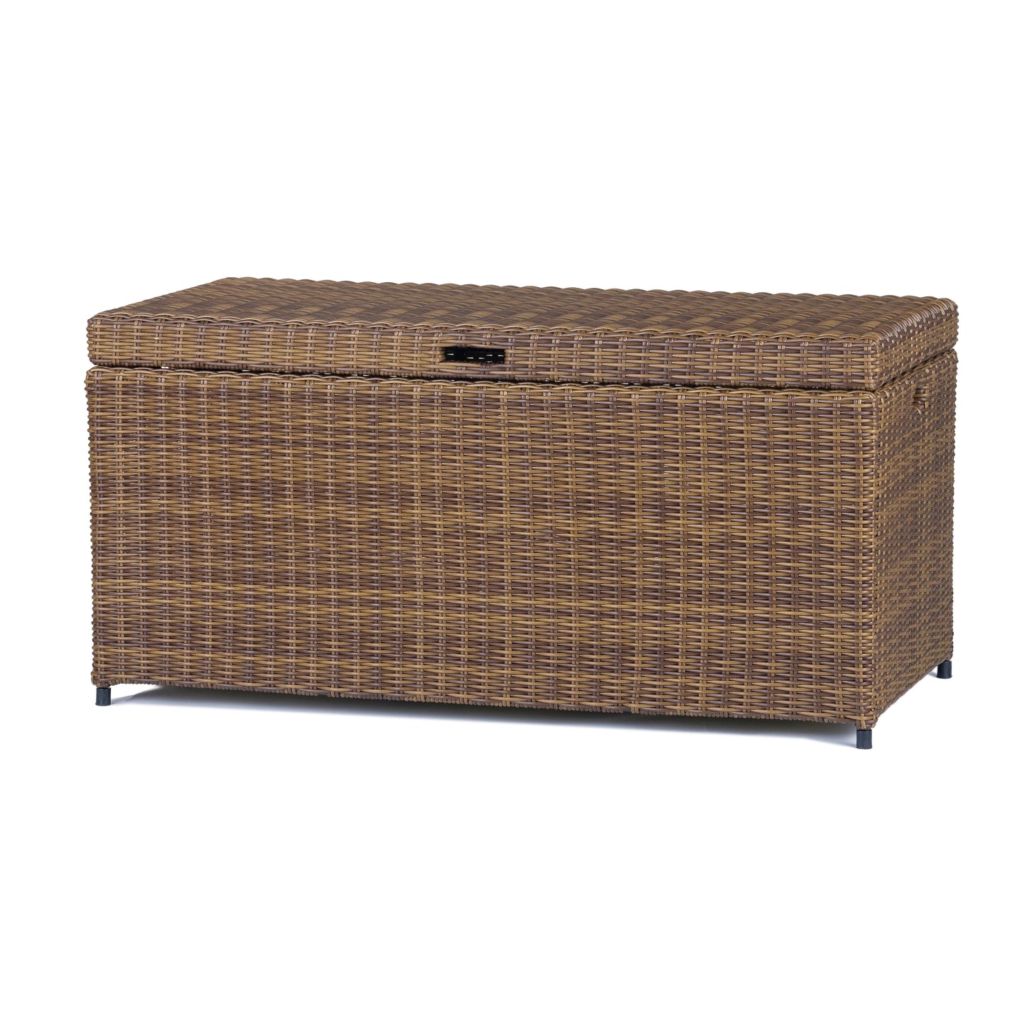 Bradenton Outdoor Wicker Storage Bin Weathered Brown