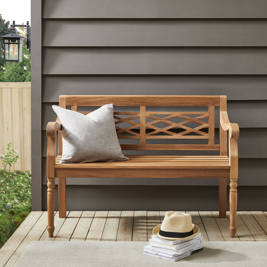 Olivier Indoor/Outdoor Teak Bench Teak