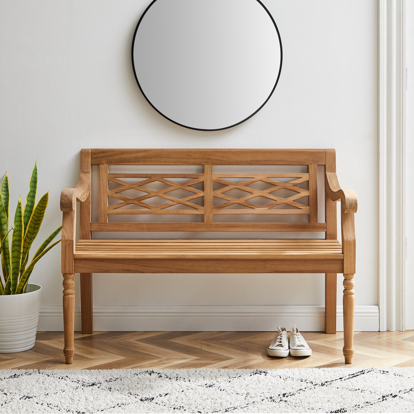 Olivier Indoor/Outdoor Teak Bench Teak