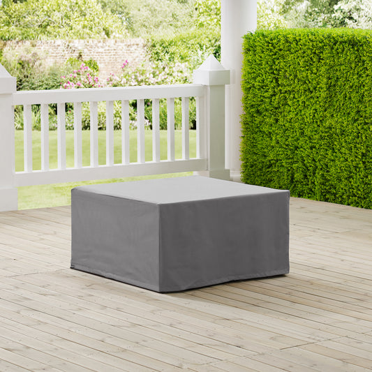 Outdoor Square Table And Ottoman Furniture Cover Gray