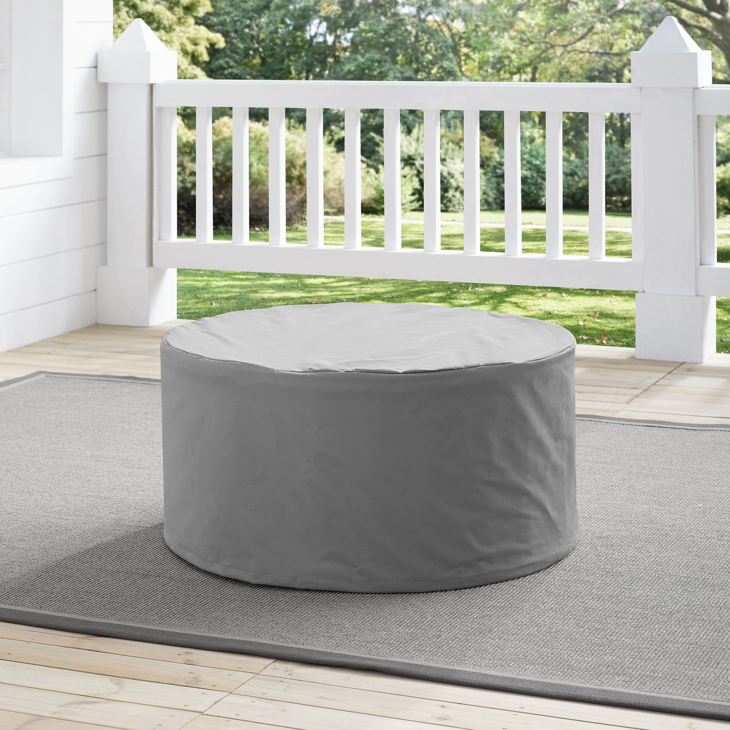 Outdoor Catalina Round Table Furniture Cover Gray