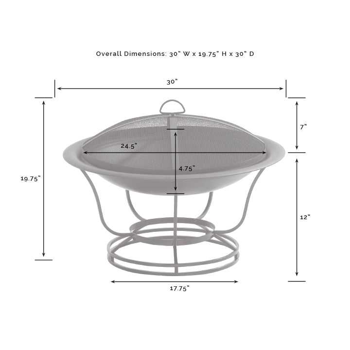 Buckner Firepit Black