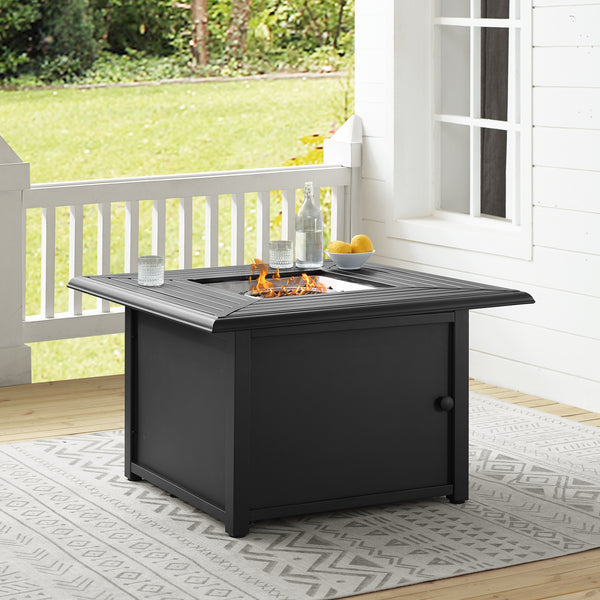 Dante Metal Fire Table Black