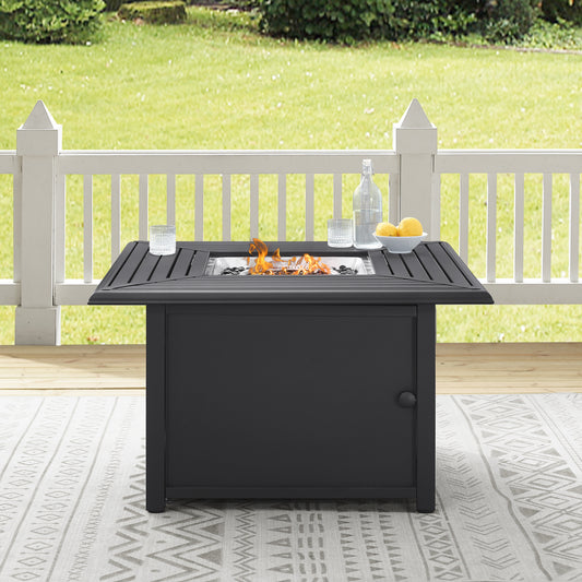 Dante Metal Fire Table Black