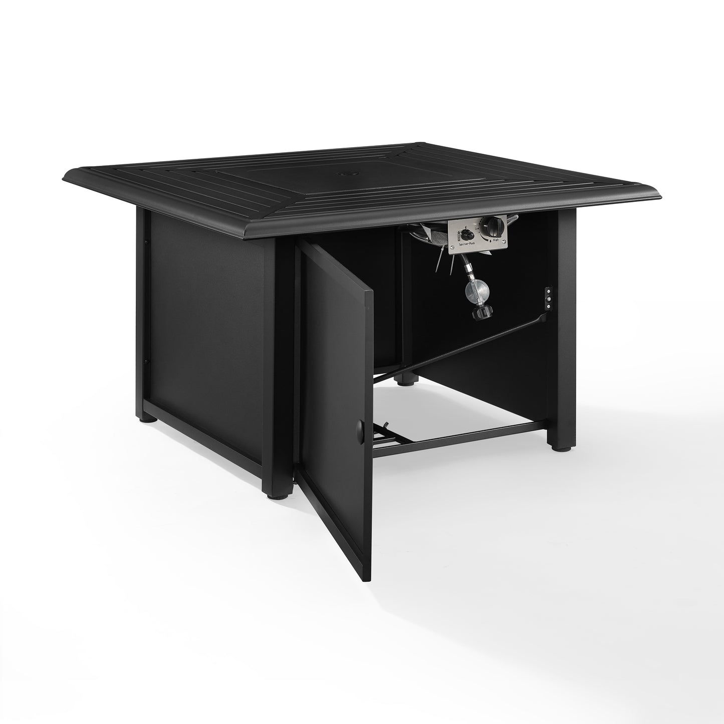 Dante Metal Fire Table Black