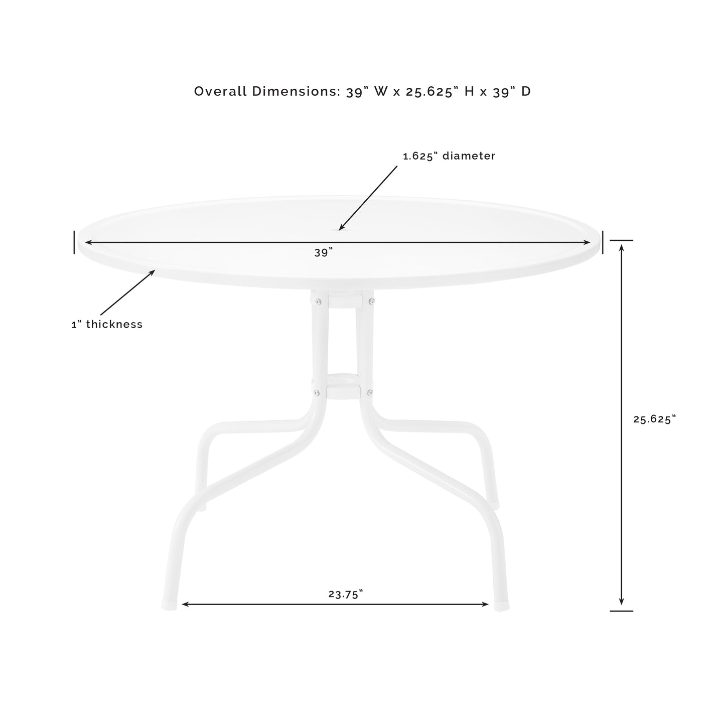 Ridgeland 5Pc Outdoor Metal Dining Set Turquoise Gloss /White Satin - Dining Table & 4 Chairs