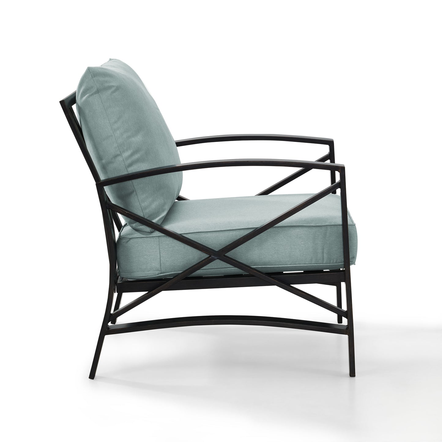 Kaplan Outdoor Metal Armchair Mist/Oil Rubbed Bronze