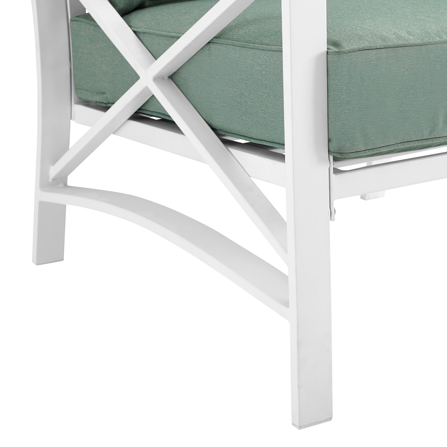 Kaplan Outdoor Metal Armchair Mist/White