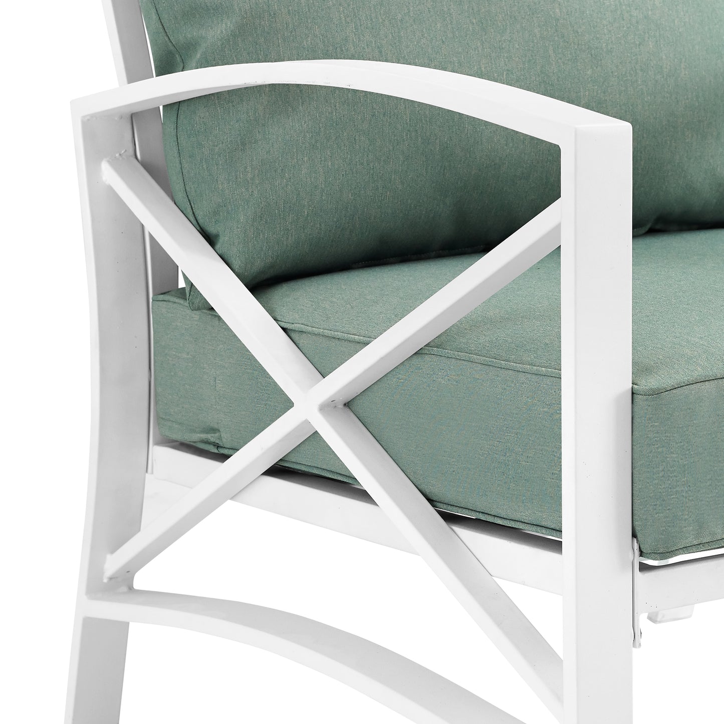 Kaplan Outdoor Metal Armchair Mist/White