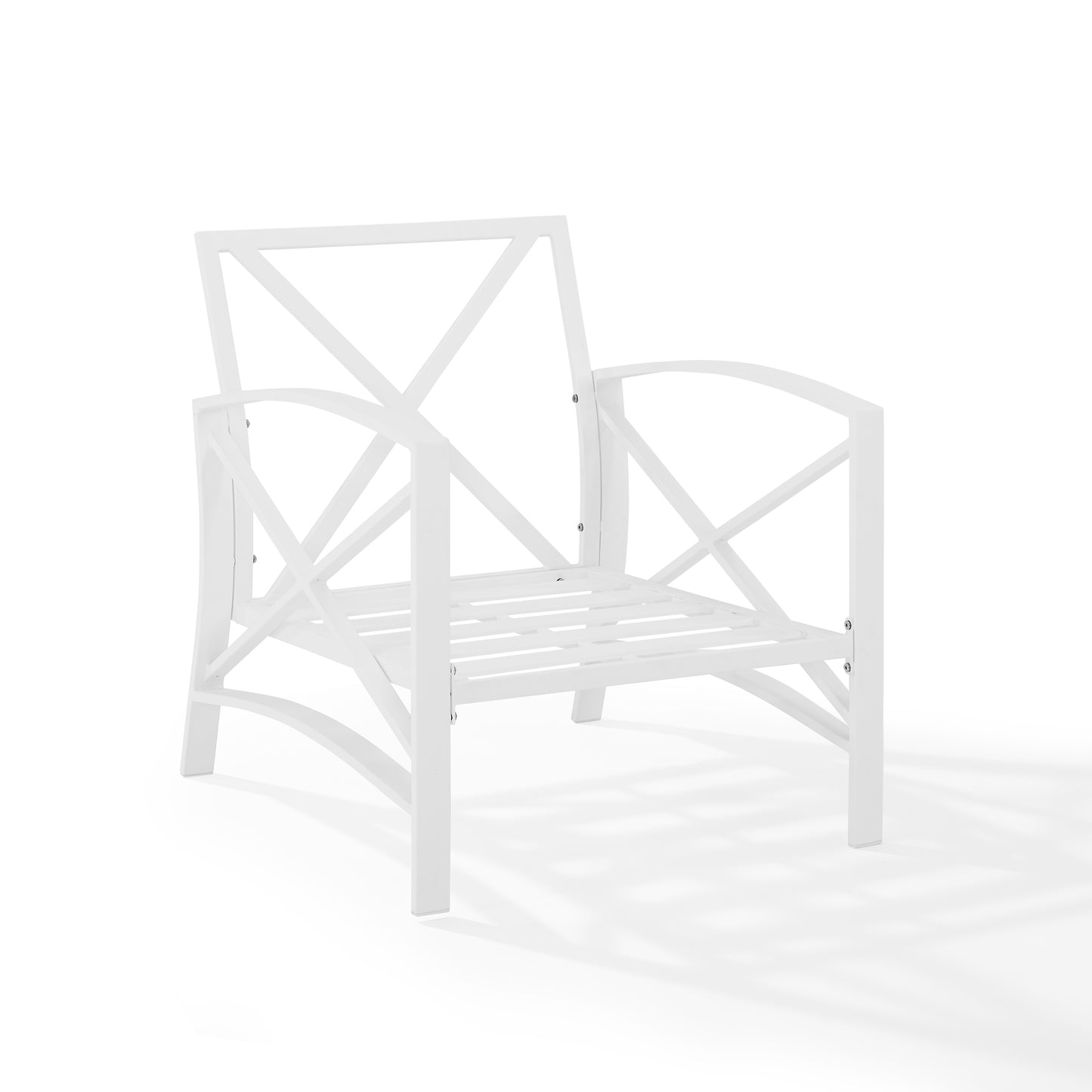 Kaplan Outdoor Metal Armchair Navy/White