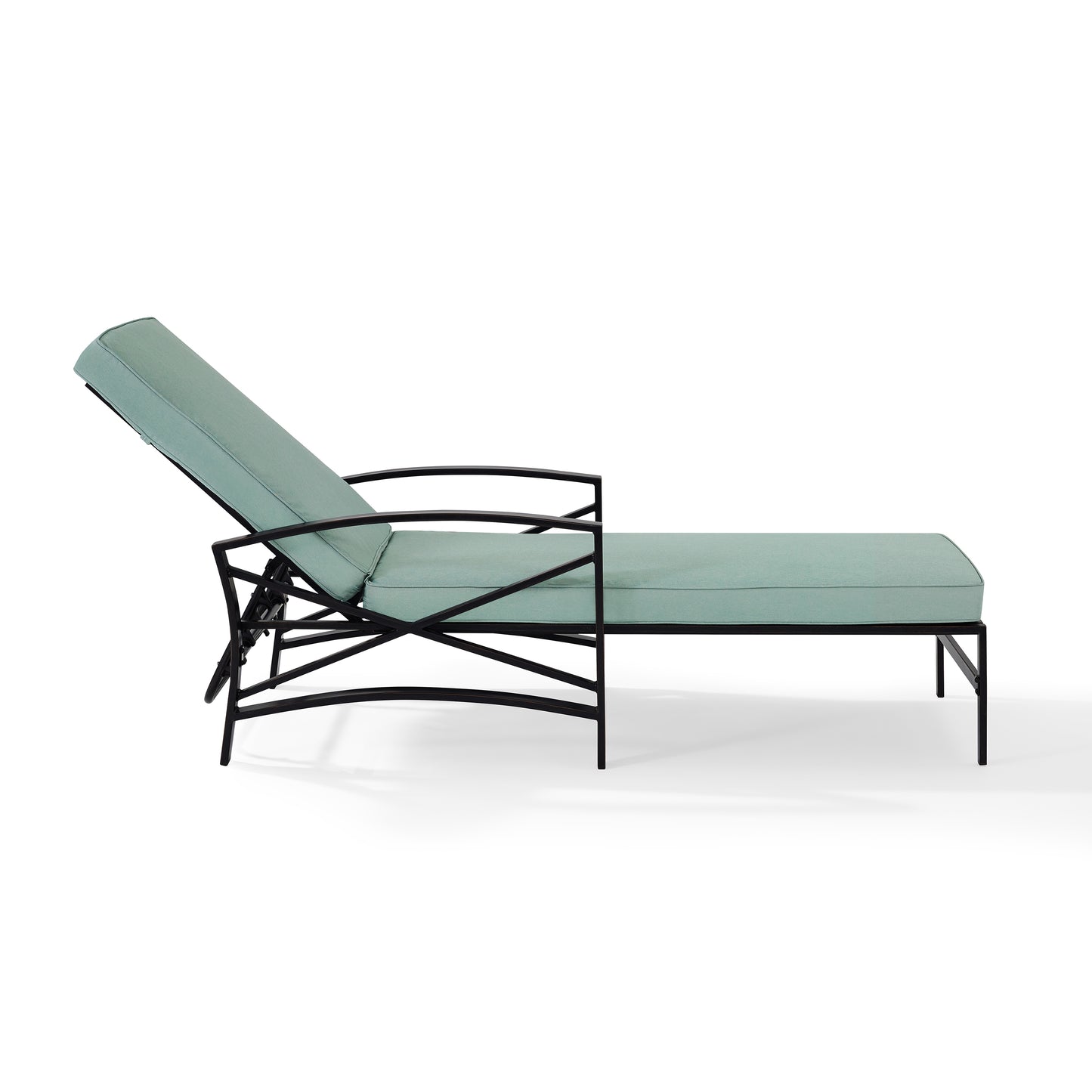 Kaplan Outdoor Metal Chaise Lounge Mist/Oil Rubbed Bronze