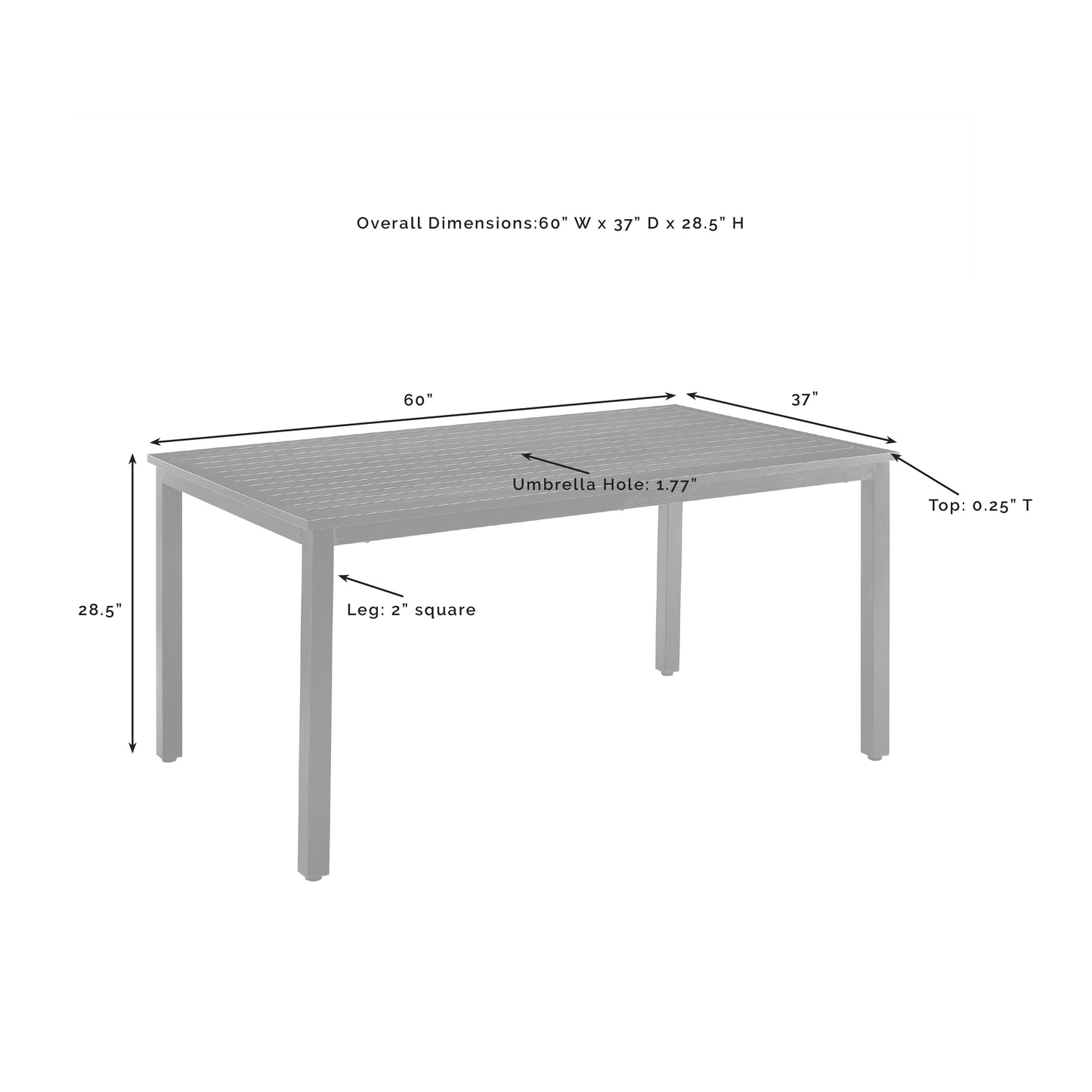 Kaplan 7Pc Outdoor Metal Dining Set Mist/Oil Rubbed Bronze - Table & 6 Chairs