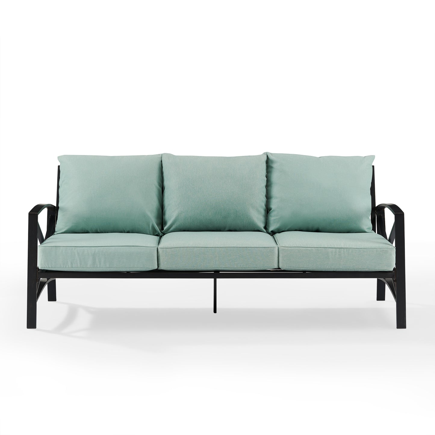 Kaplan Outdoor Metal Sofa Mist/Oil Rubbed Bronze