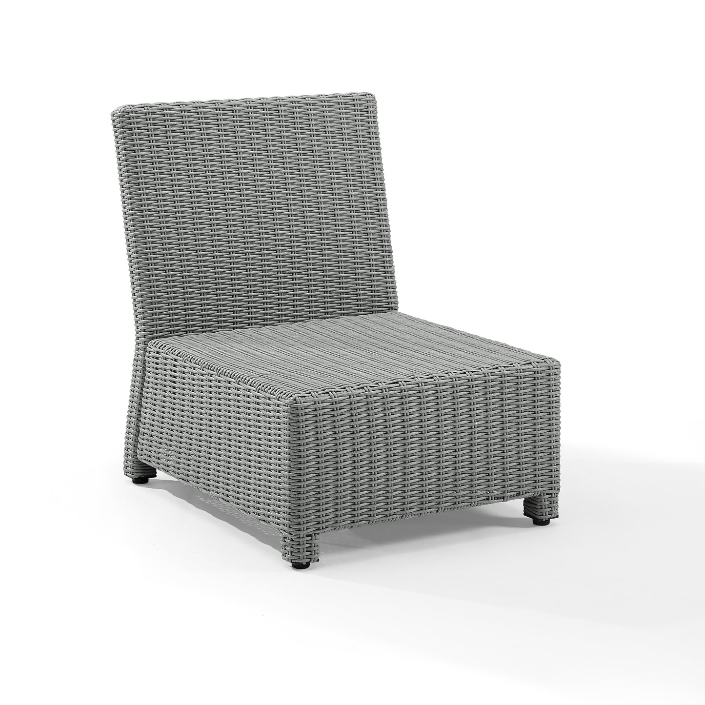 Bradenton Outdoor Wicker Sectional Center Chair Gray/Gray