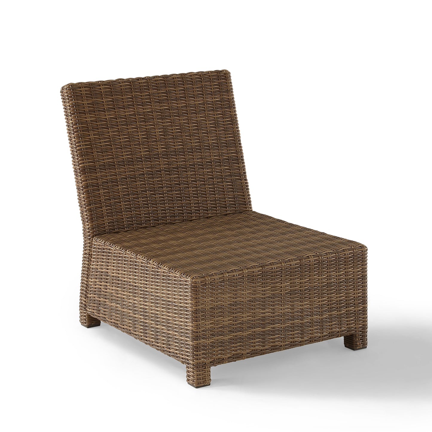 Bradenton Outdoor Wicker Sectional Center Chair Sand/Weathered Brown