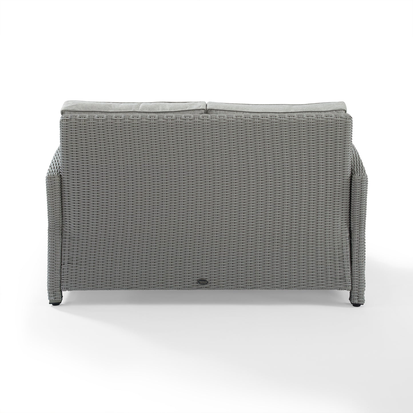 Bradenton Outdoor Wicker Loveseat Gray/Gray