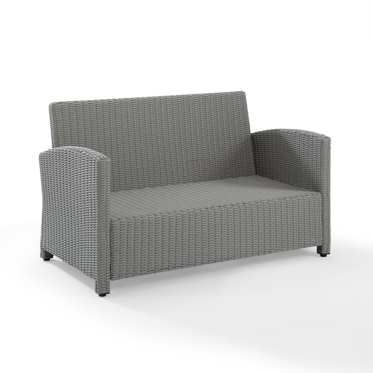 Bradenton Outdoor Wicker Loveseat Gray/Gray