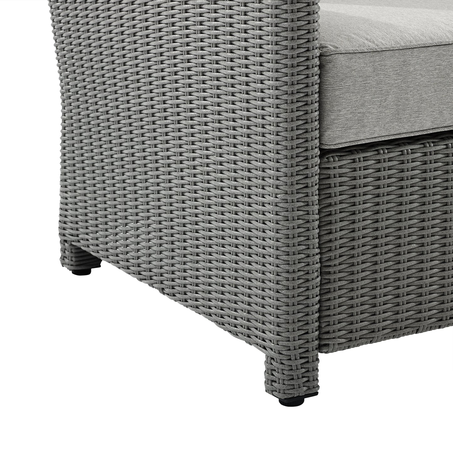 Bradenton Outdoor Wicker Loveseat Gray/Gray