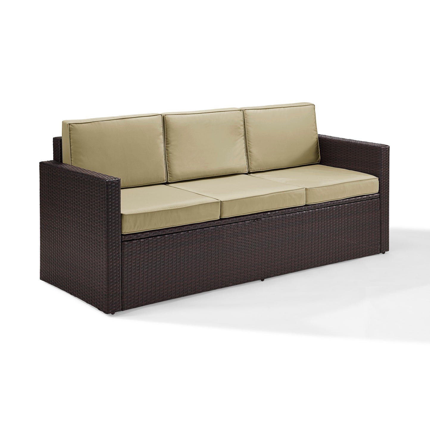 Palm Harbor Outdoor Wicker Sofa Sand/Brown