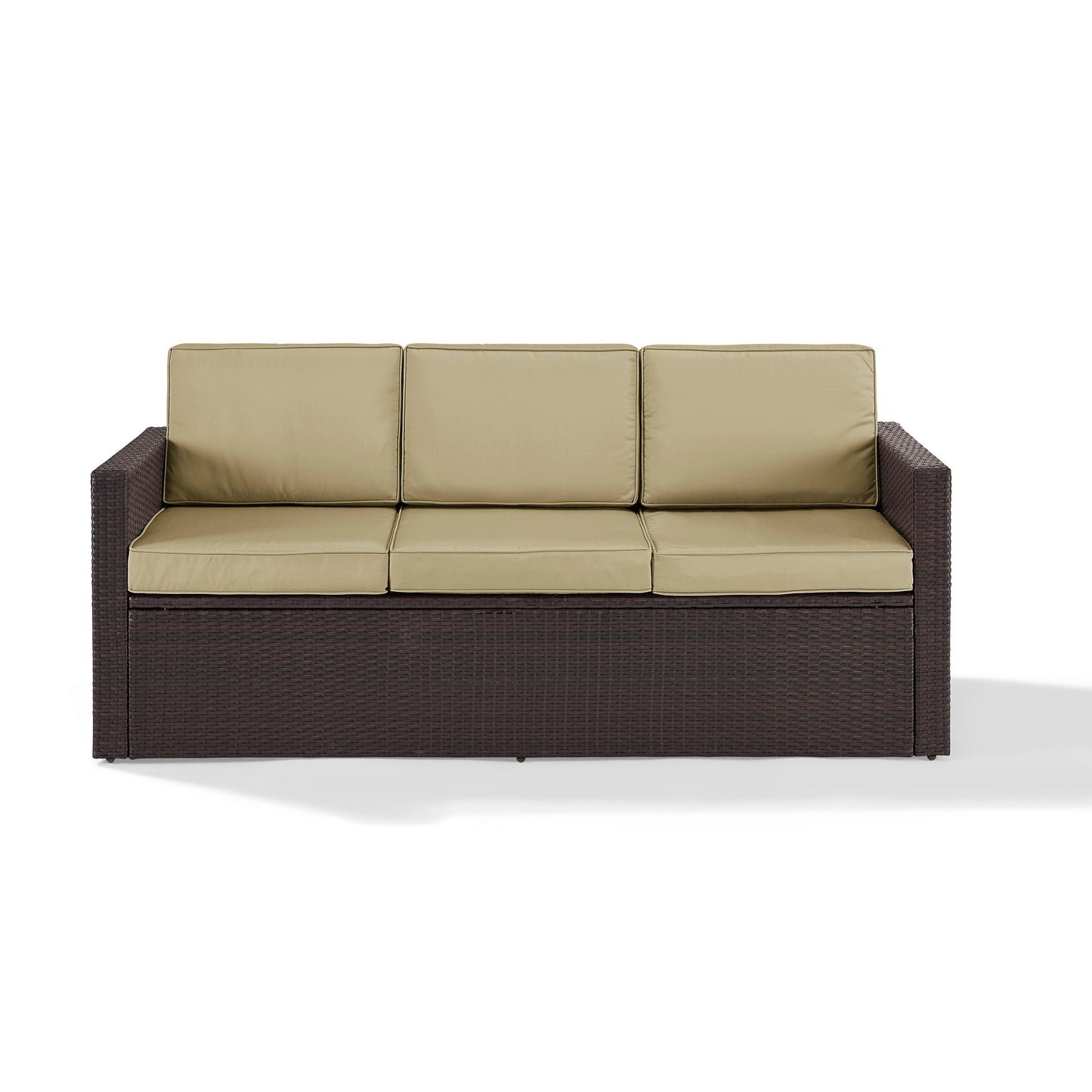 Palm Harbor Outdoor Wicker Sofa Sand/Brown