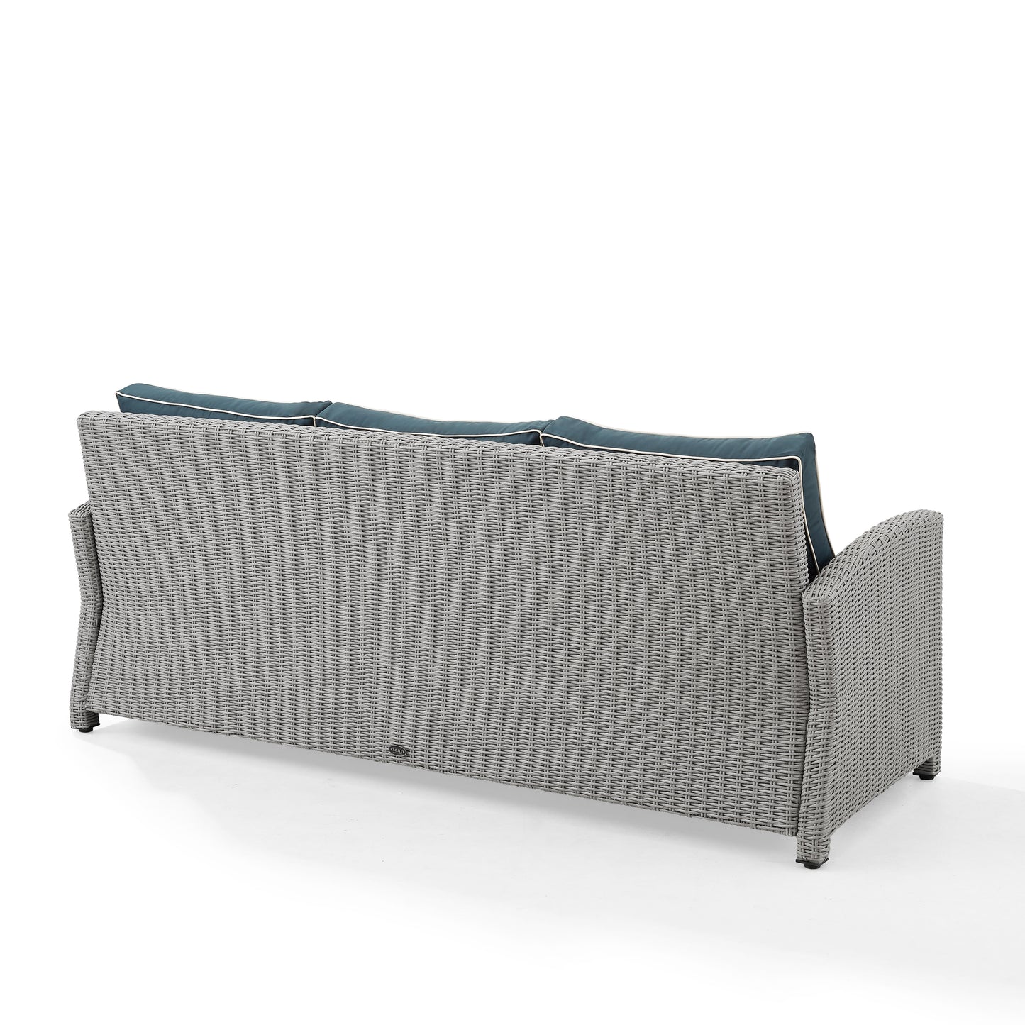 Bradenton Outdoor Wicker Sofa Navy/Gray