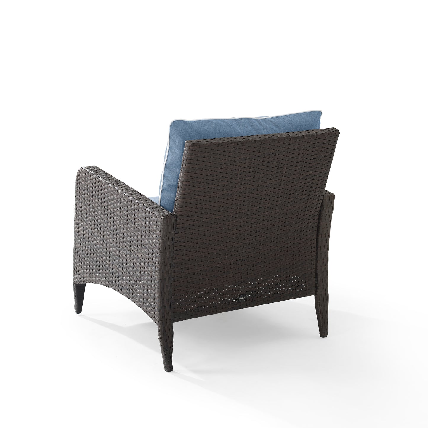 Kiawah Outdoor Wicker Armchair Blue/Brown