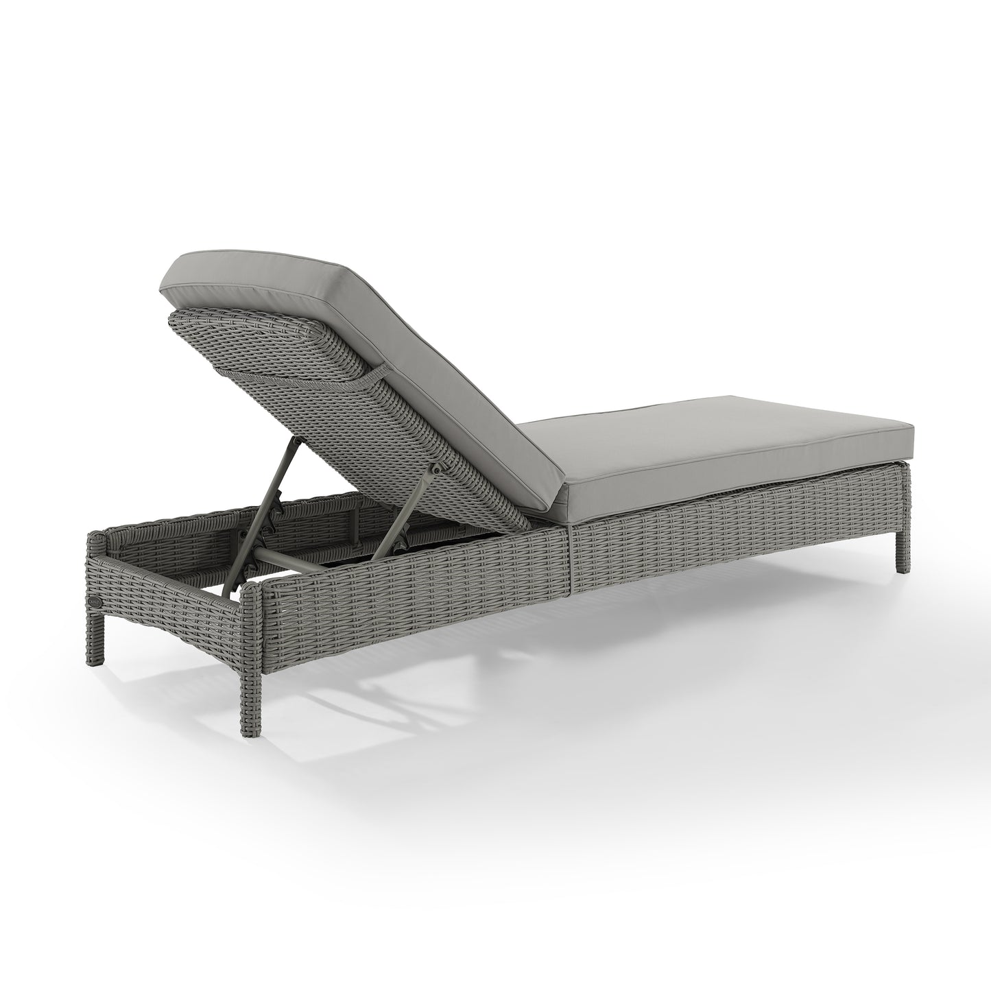 Bradenton Outdoor Wicker Chaise Lounge Gray/Gray