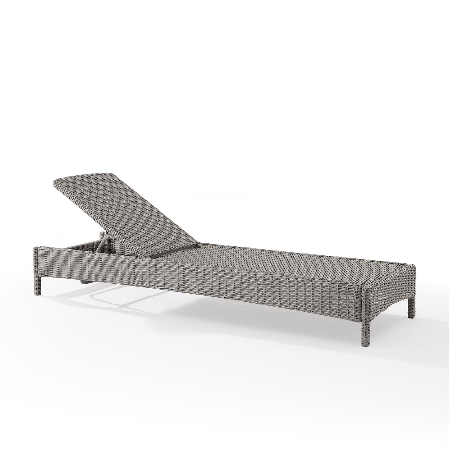 Bradenton Outdoor Wicker Chaise Lounge Navy/Gray